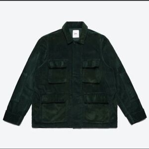 BTFL Studio Los Angeles BDU Men's Emerald Green Corduroy Cargo Jacket Size XL